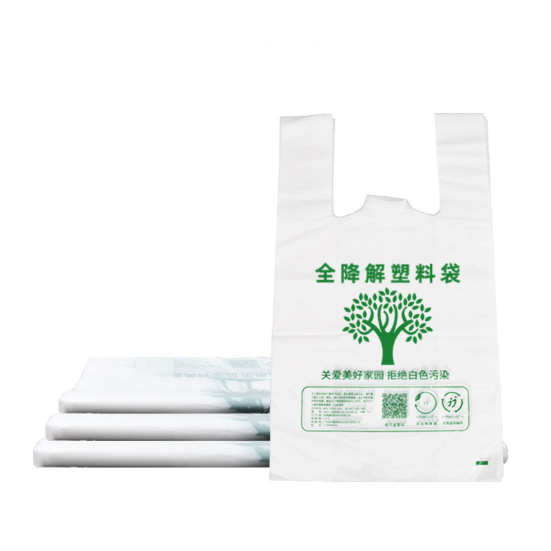 Vest handle biodegradable bag for packaging plastic bag manufacturers