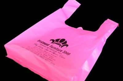 Biodegradable shopping custom t shirt plastic bags (4)